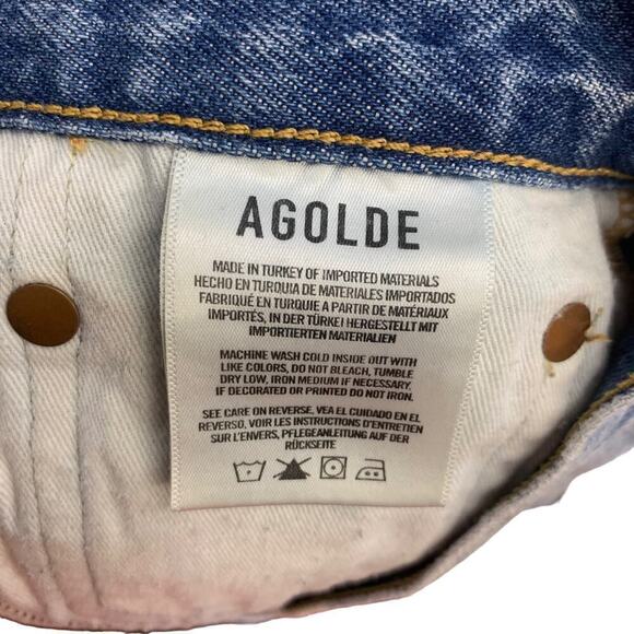 AGOLDE Parker Vintage Cut Off Short Swapmeet SZ XXS - Picture 10 of 11